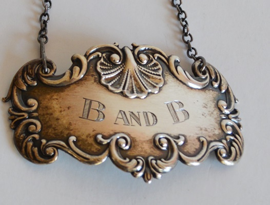 Five Sterling Silver Liquor ID Plates