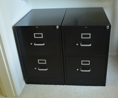 Pair of Hon Metal File Cabinets