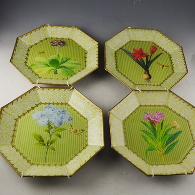 Four Moonlighting Interior Ceramic Decorative Plates