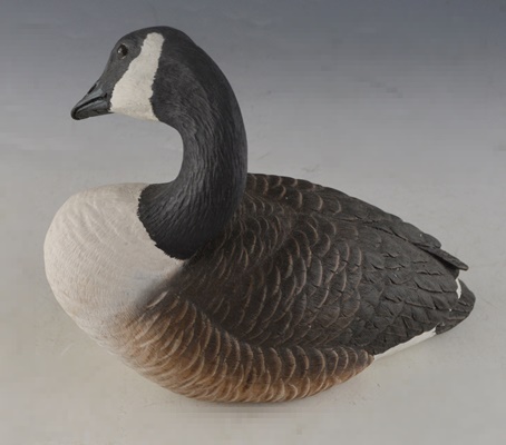 Hand-Sculpted and Painted Canada Goose Porcelain Figurine