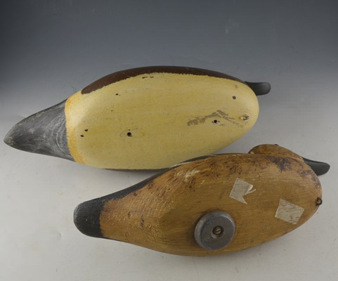 Two Carved Duck Decoys