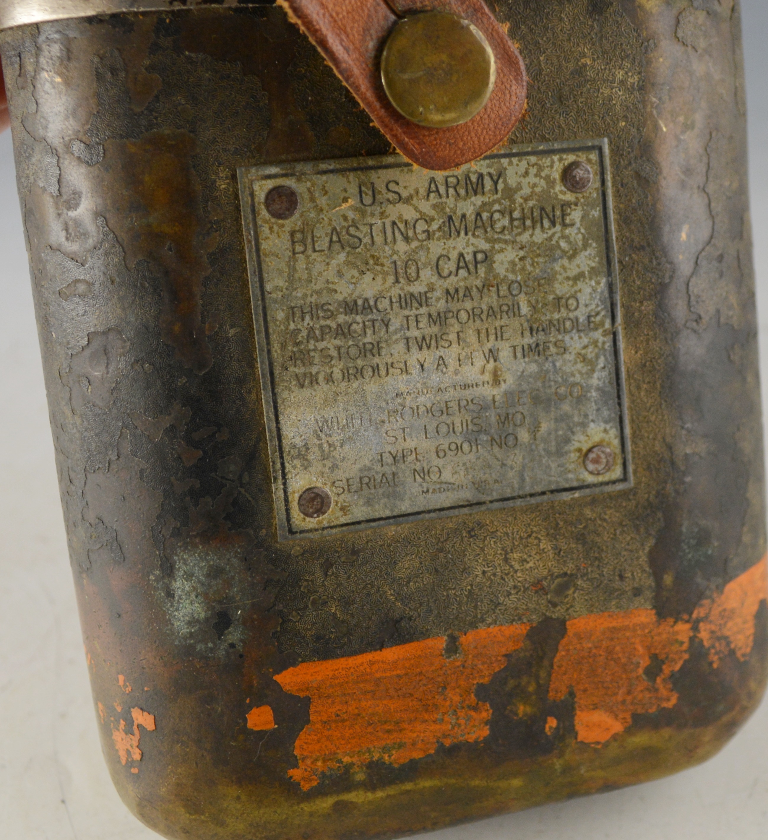 Vintage US Army Blasting Machine