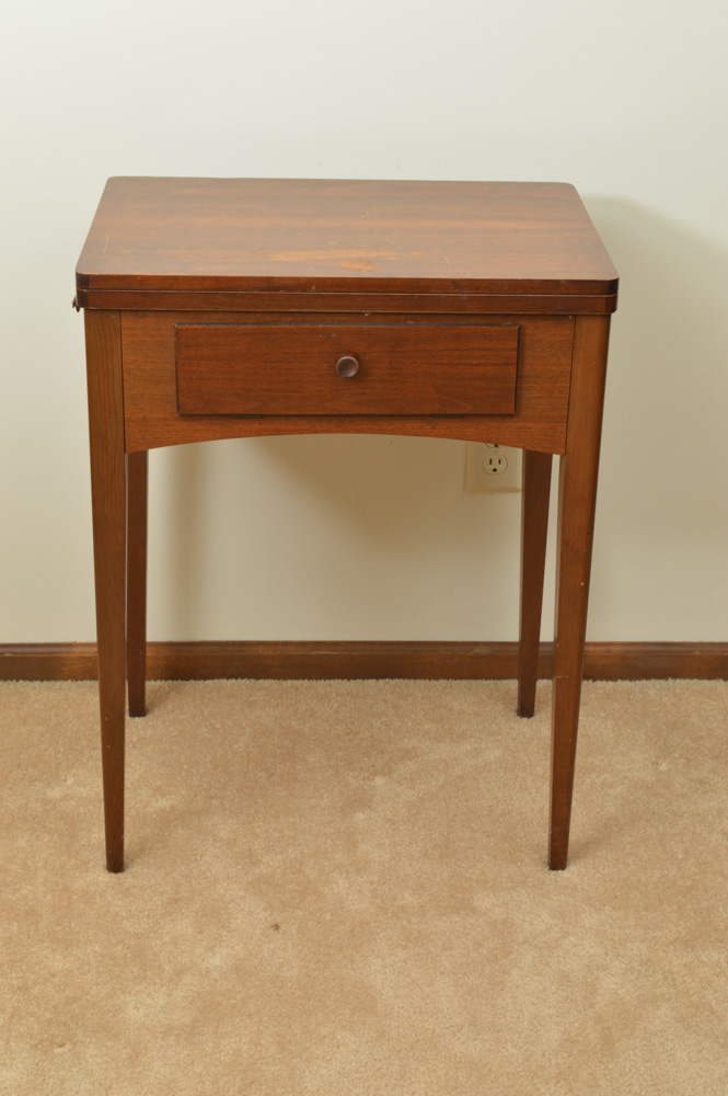 Antique Singer 15-91 Sewing Machine with Mahogany Cabinet and Buttonholer
