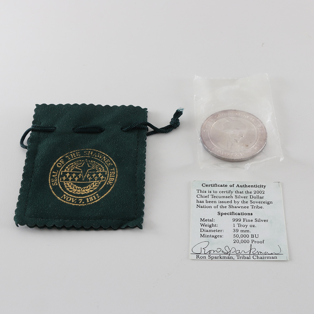 Chief Tecumseh Silver Dollar