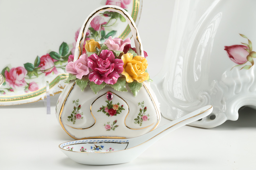 Collection of Porcelain Tableware and Decorative Items
