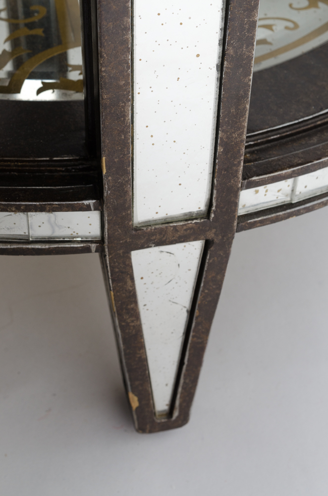 Mirrored Round Side Tables