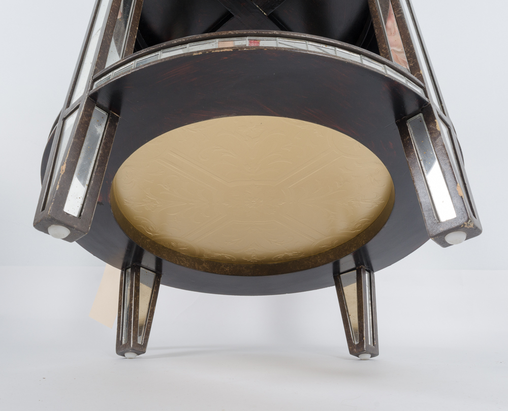 Mirrored Round Side Tables