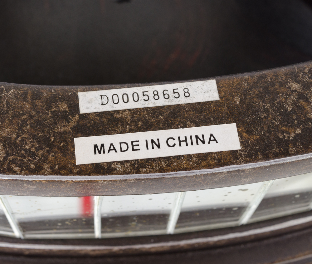 Mirrored Round Side Tables