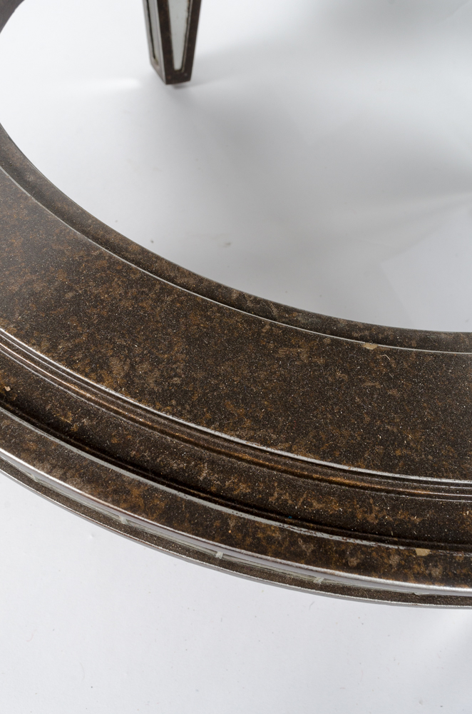 Mirrored Round Side Tables