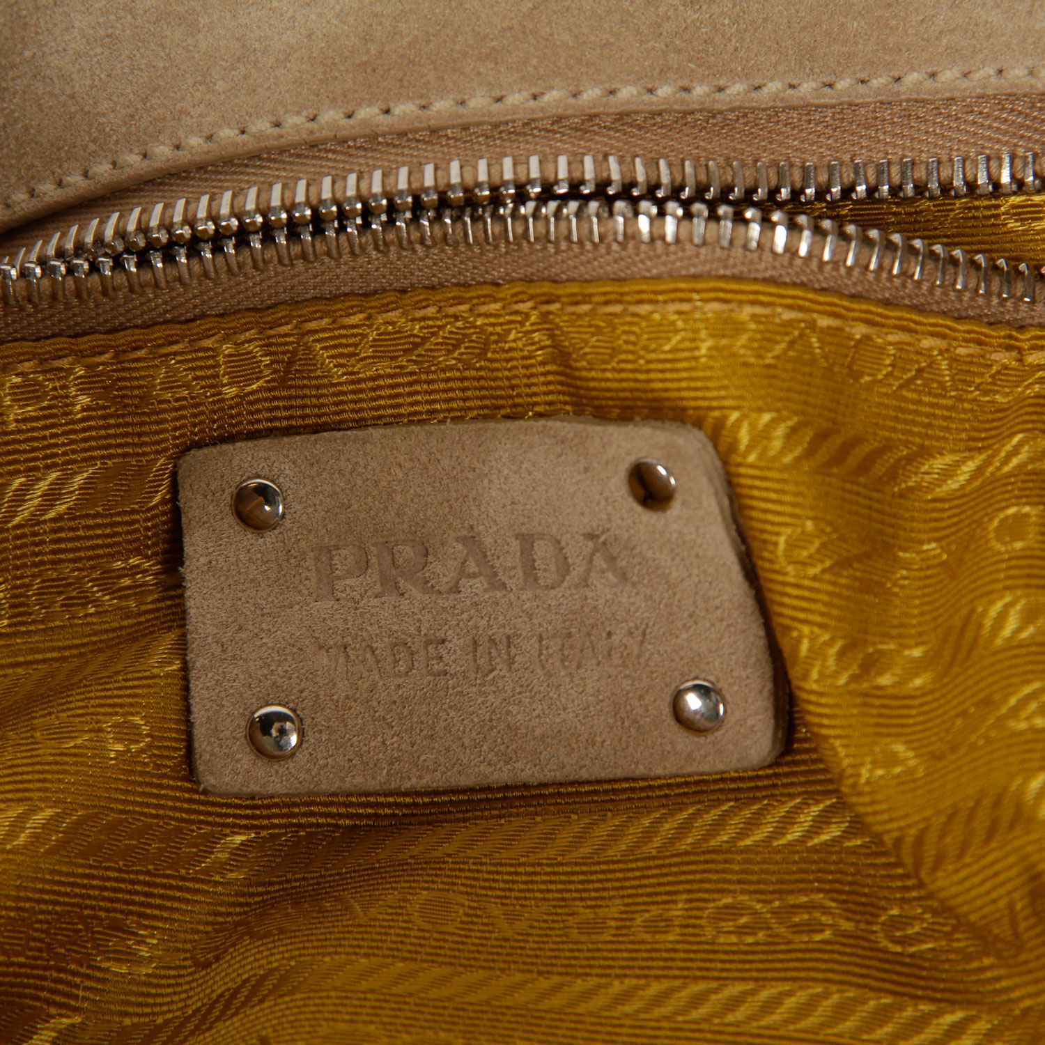 Prada Suede and Ostrich Leather Shopper with a Sea Motif