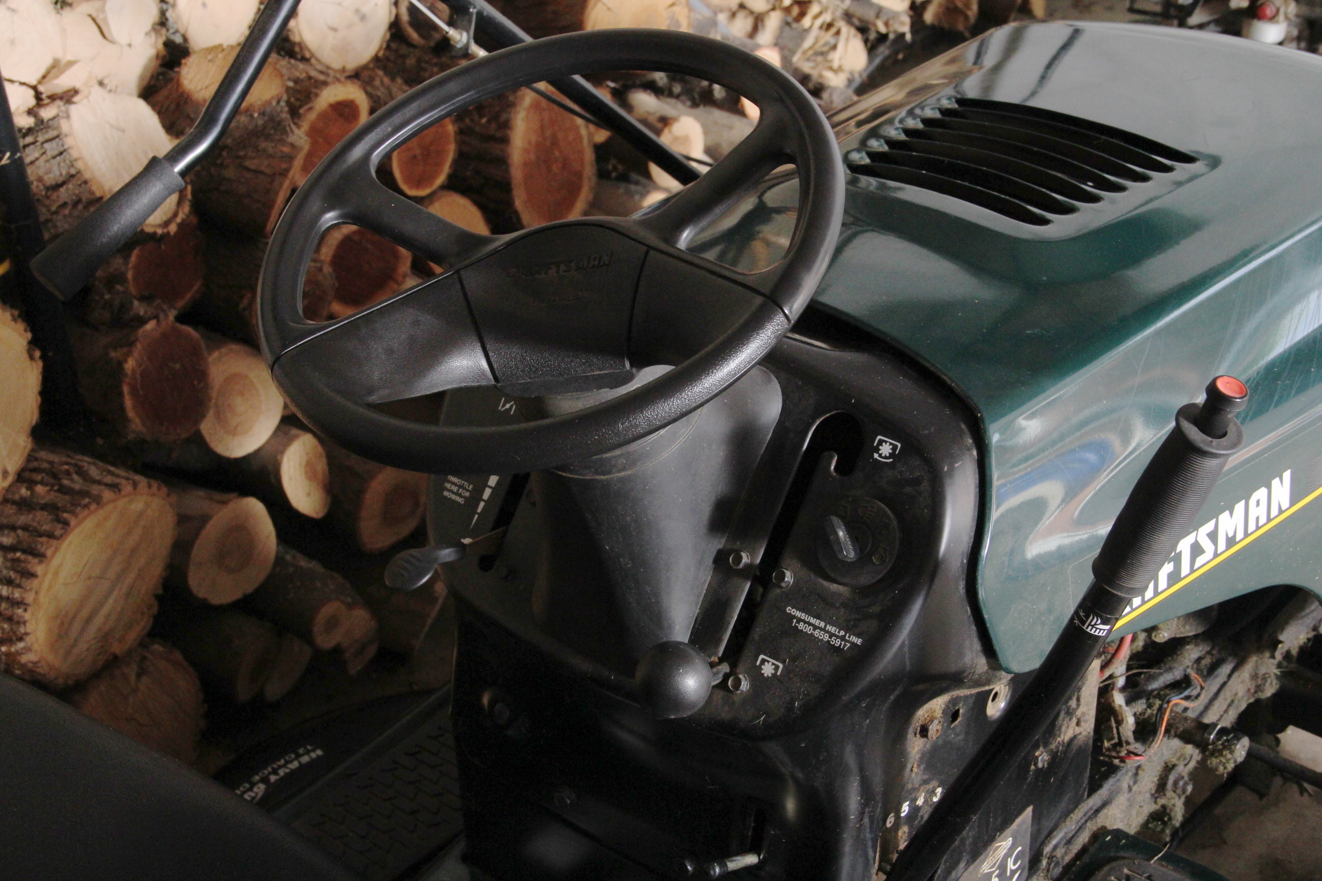 Craftsman LT1000 42" Riding Lawnmower and Snow Plow Attachment