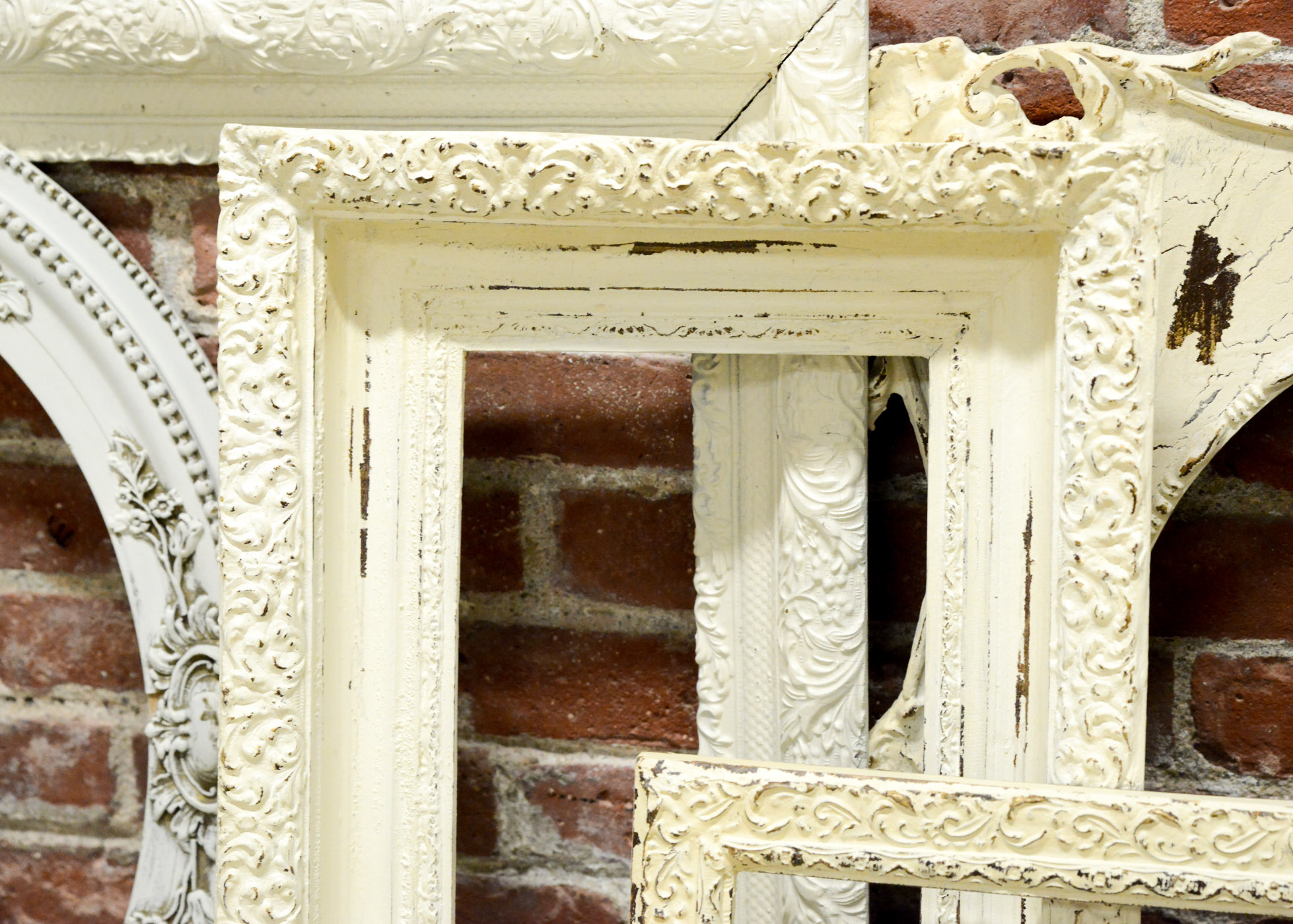 White Painted Vintage Wooden Frames