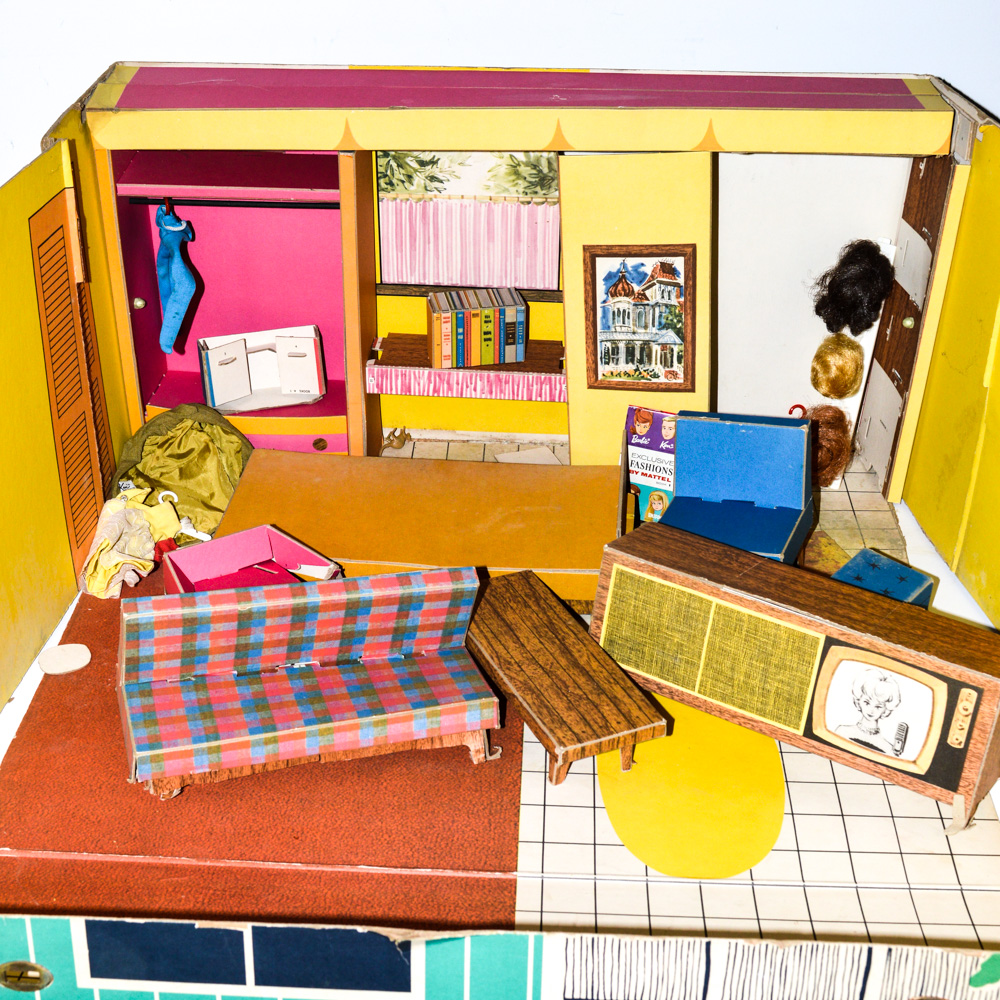 Barbie's Dream House with Barbie and Skipper Dolls and Carrying Cases