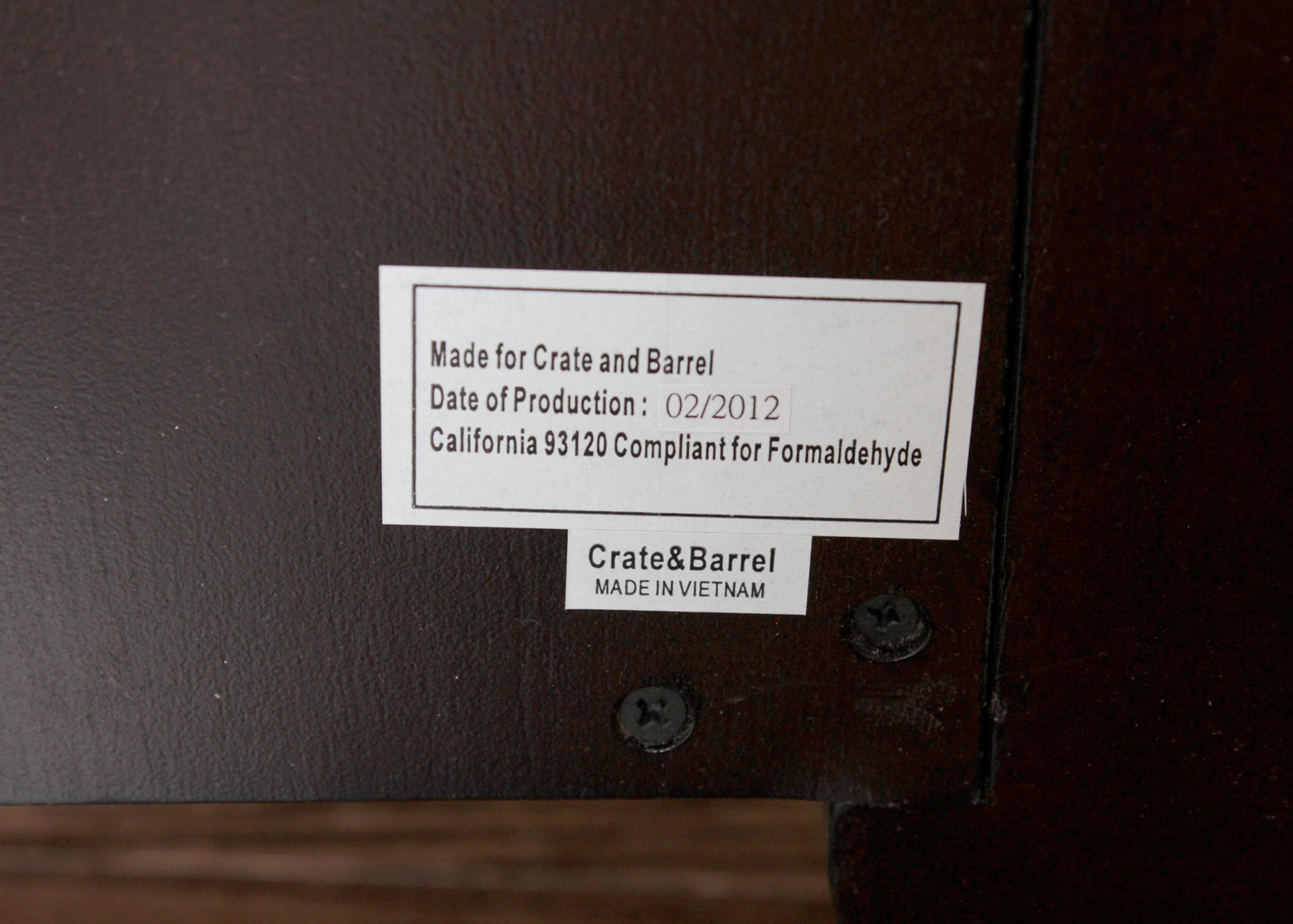 Crate & Barrel Chest of Drawers