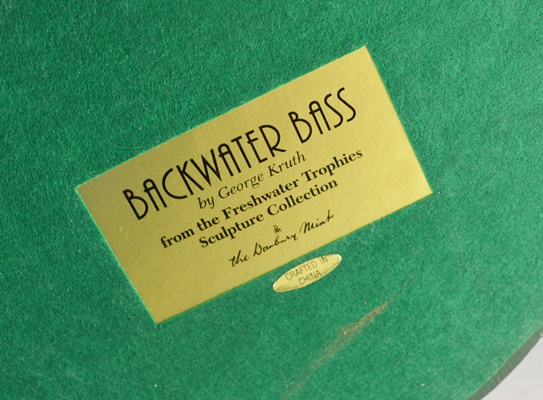 Danbury Mint Fish Figures and Carruth Bass Plaque