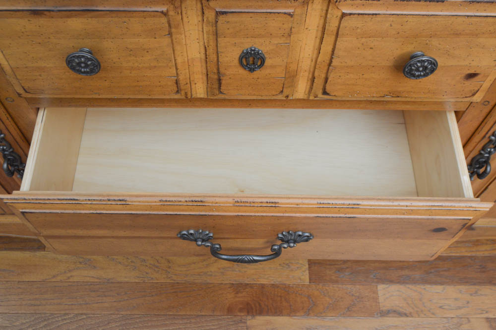 Broyhill Furniture Pine China Cabinet