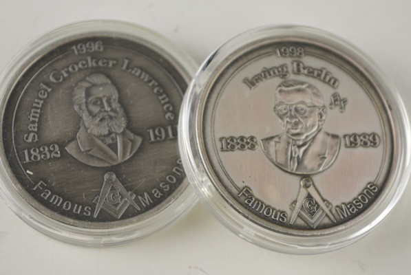 Four Famous Masons Medallions