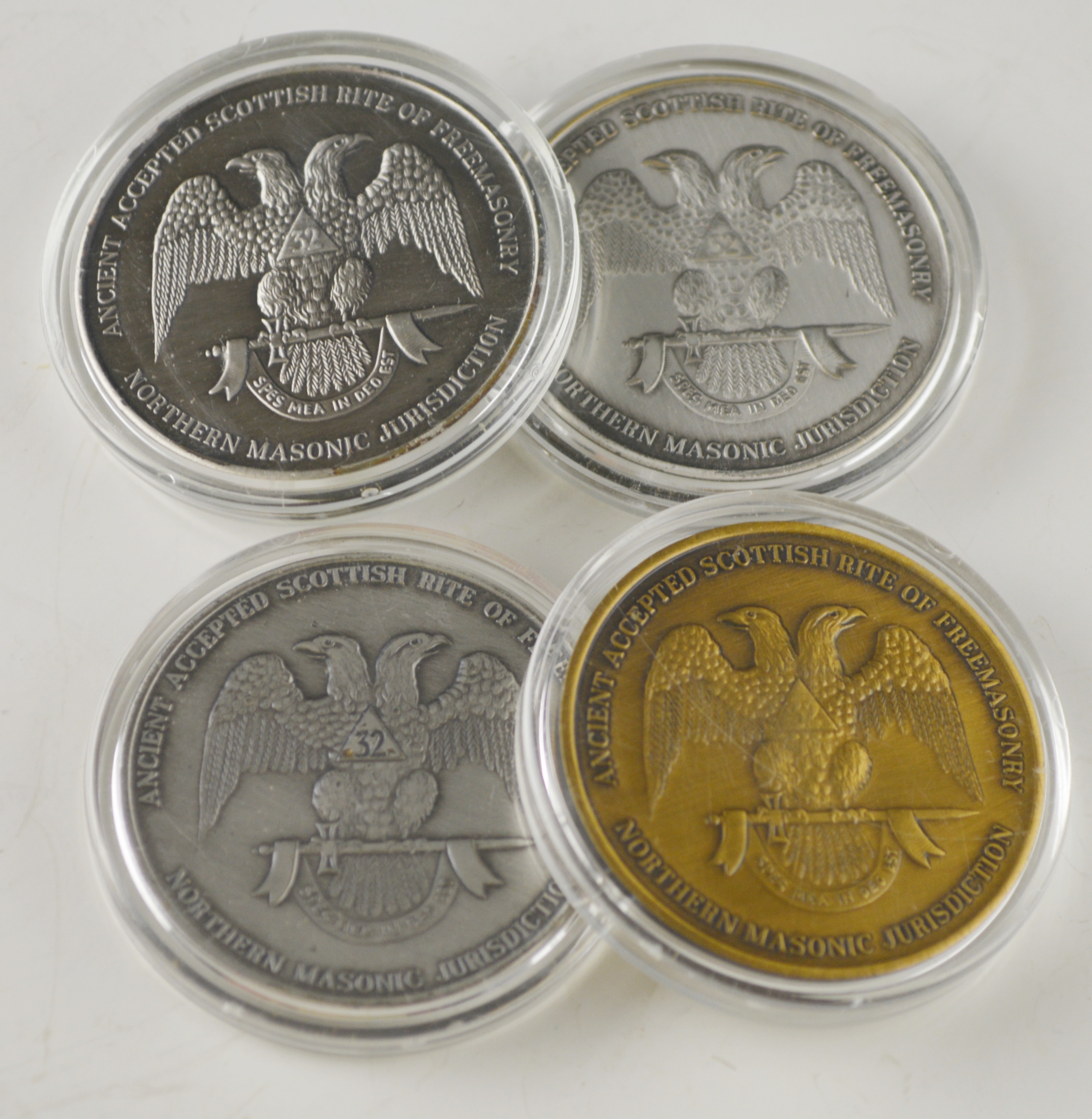 Four Famous Masons Medallions