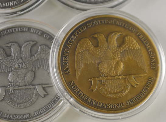 Four Famous Masons Medallions