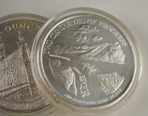 Three Cincinnati Bicentennial .999 Fine Silver Coins