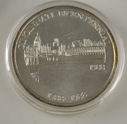 Three Cincinnati Bicentennial .999 Fine Silver Coins