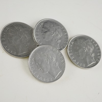 1956, 1967, 1972 Italian 100 Lire Coins