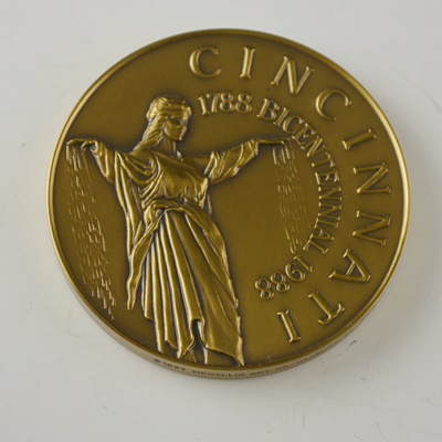 Cincinnati 1788-1988 Bicentennial Bronze  Medallion