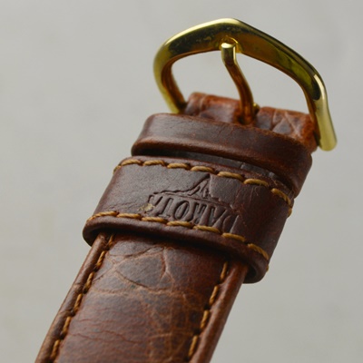 Caricature Bill Clinton Watch With a Dakota Leather Band and Gadzooks Zippersnapper Elephant/Donkey