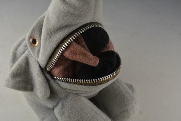 Caricature Bill Clinton Watch With a Dakota Leather Band and Gadzooks Zippersnapper Elephant/Donkey