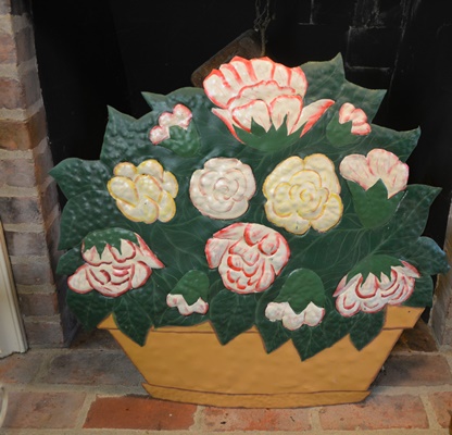 Metal Fireplace Screen, Two Floor Lamps and More