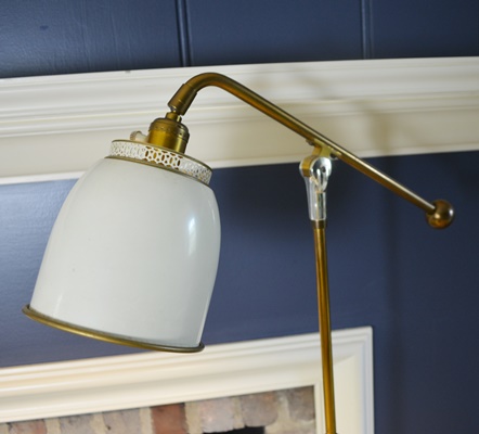 Metal Fireplace Screen, Two Floor Lamps and More