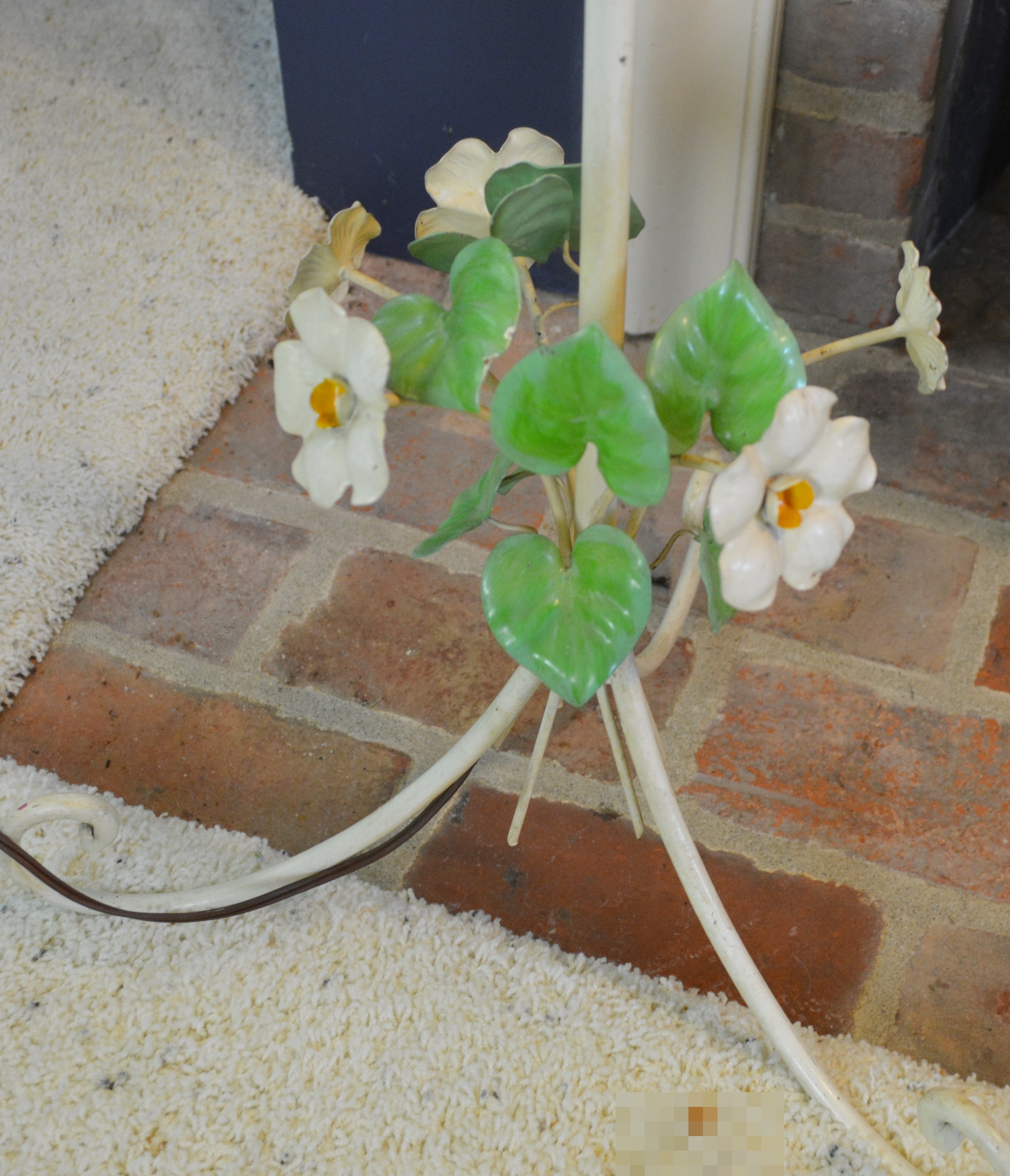 Metal Fireplace Screen, Two Floor Lamps and More