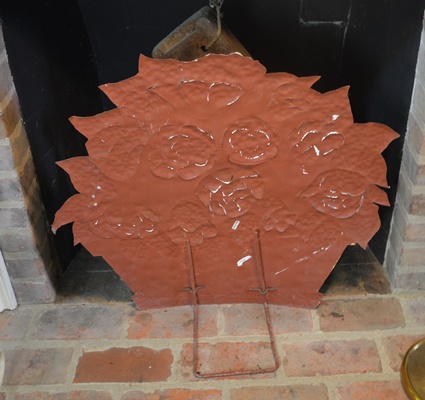 Metal Fireplace Screen, Two Floor Lamps and More