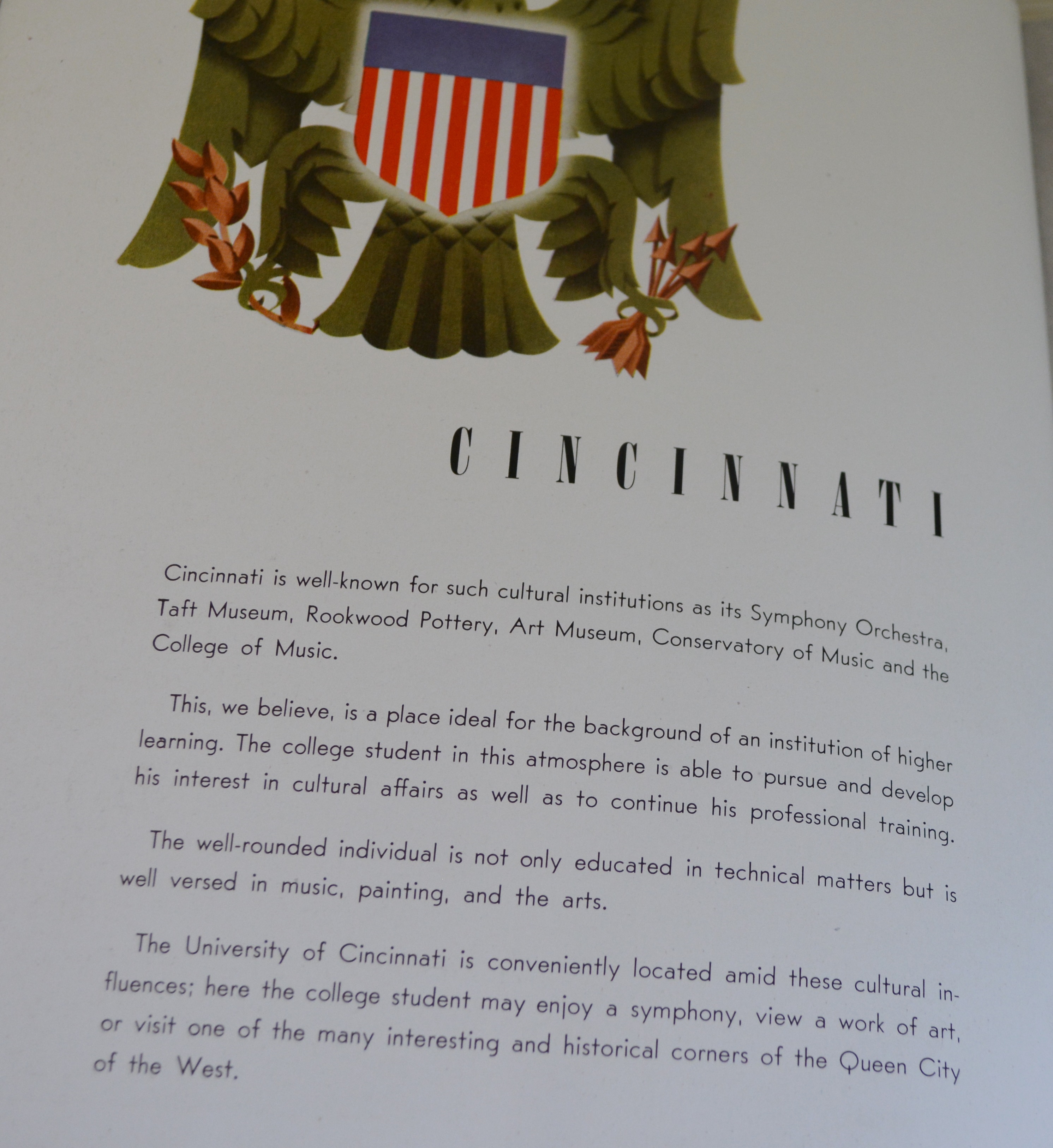 University of Cincinnati and Withrow High School Hardcover Year Books