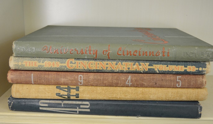 University of Cincinnati and Withrow High School Hardcover Year Books