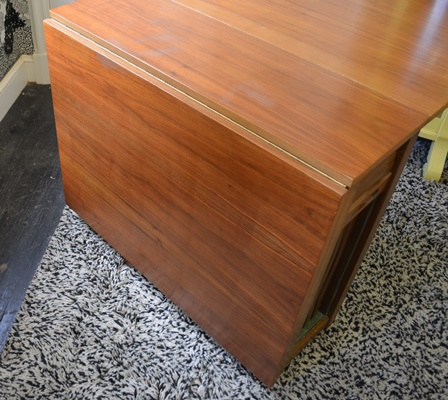 Wood Folding Game Table with Storage For Four Folding Chairs