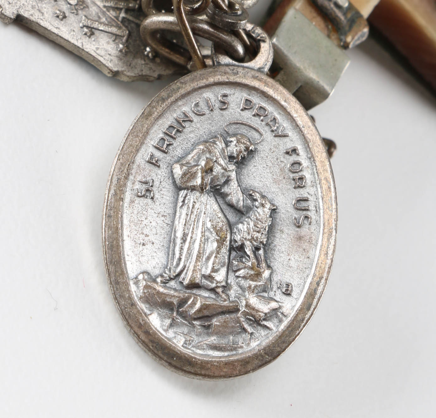 Italian Black Rosary and Lourdes Crucifix