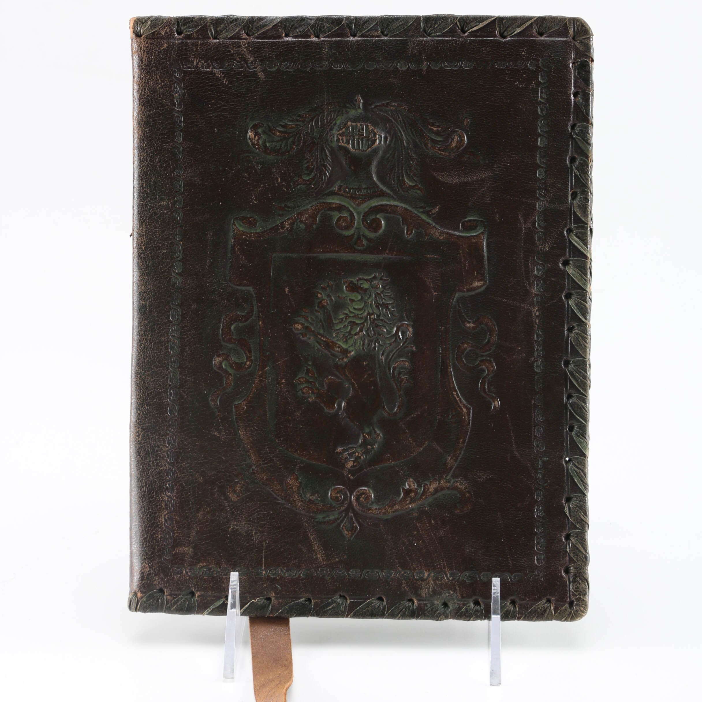 Heraldic Leather Book Cover
