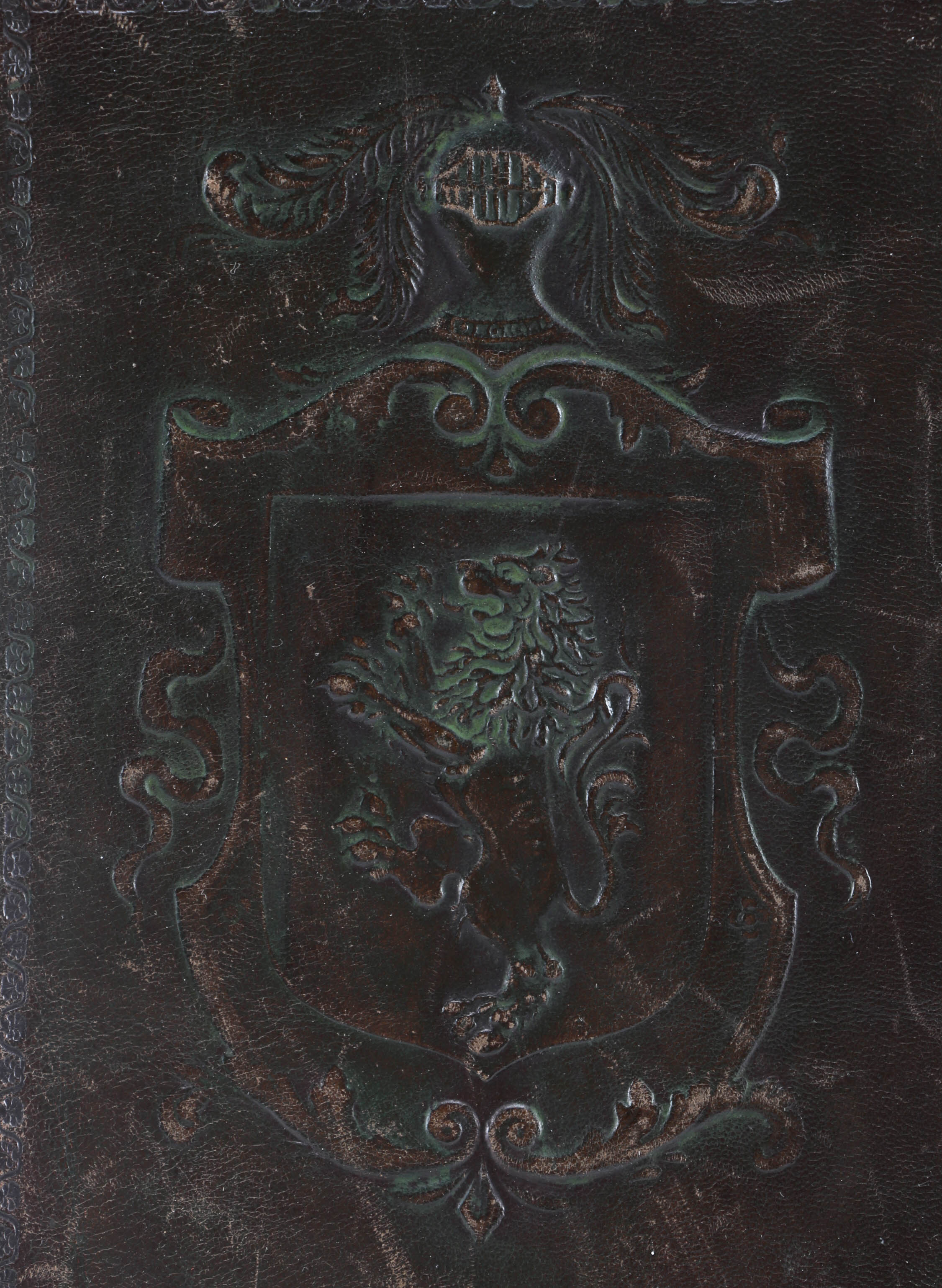 Heraldic Leather Book Cover