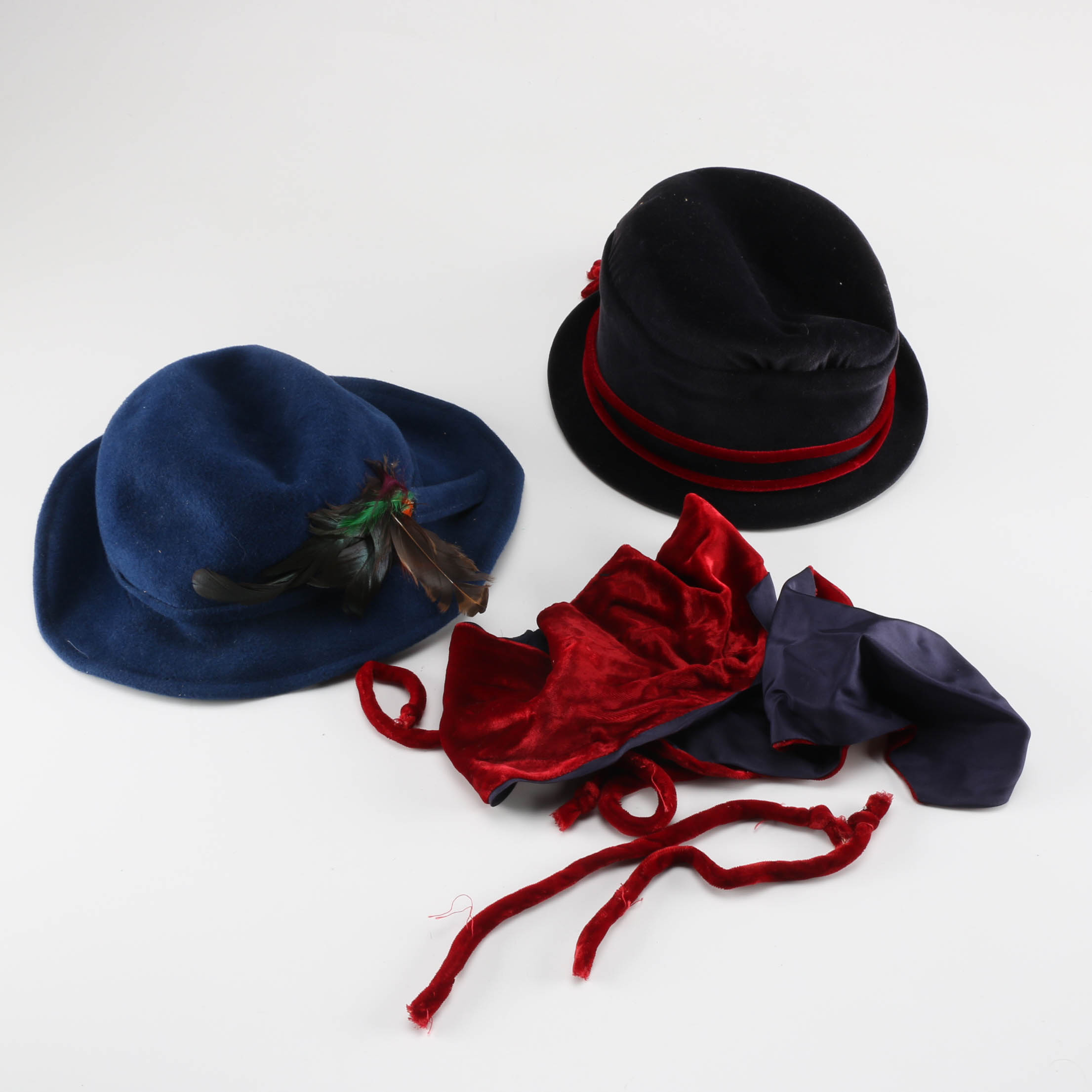 Purple and Blue Hats