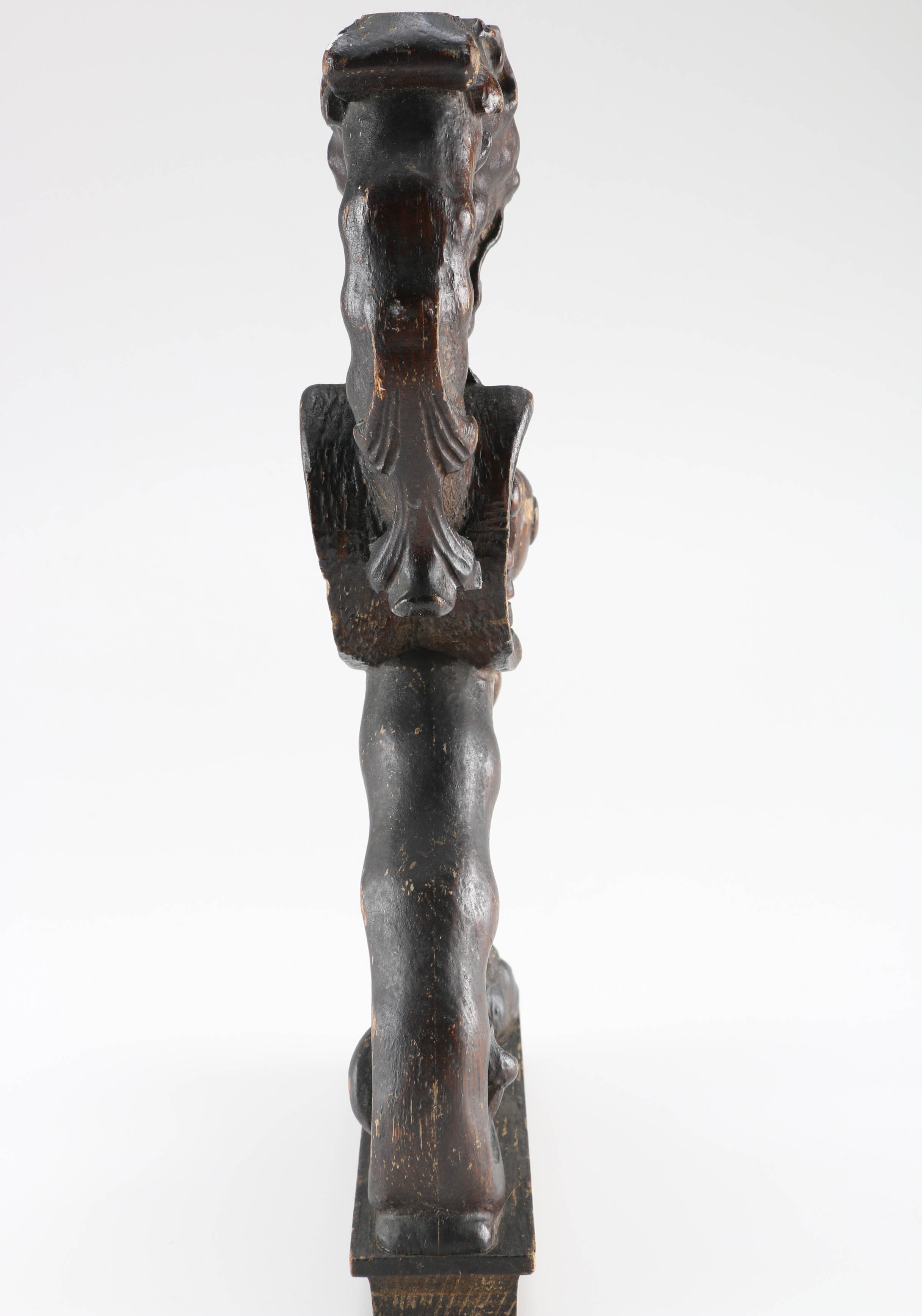 Early 20th Century Carved Winged Lion Table Base