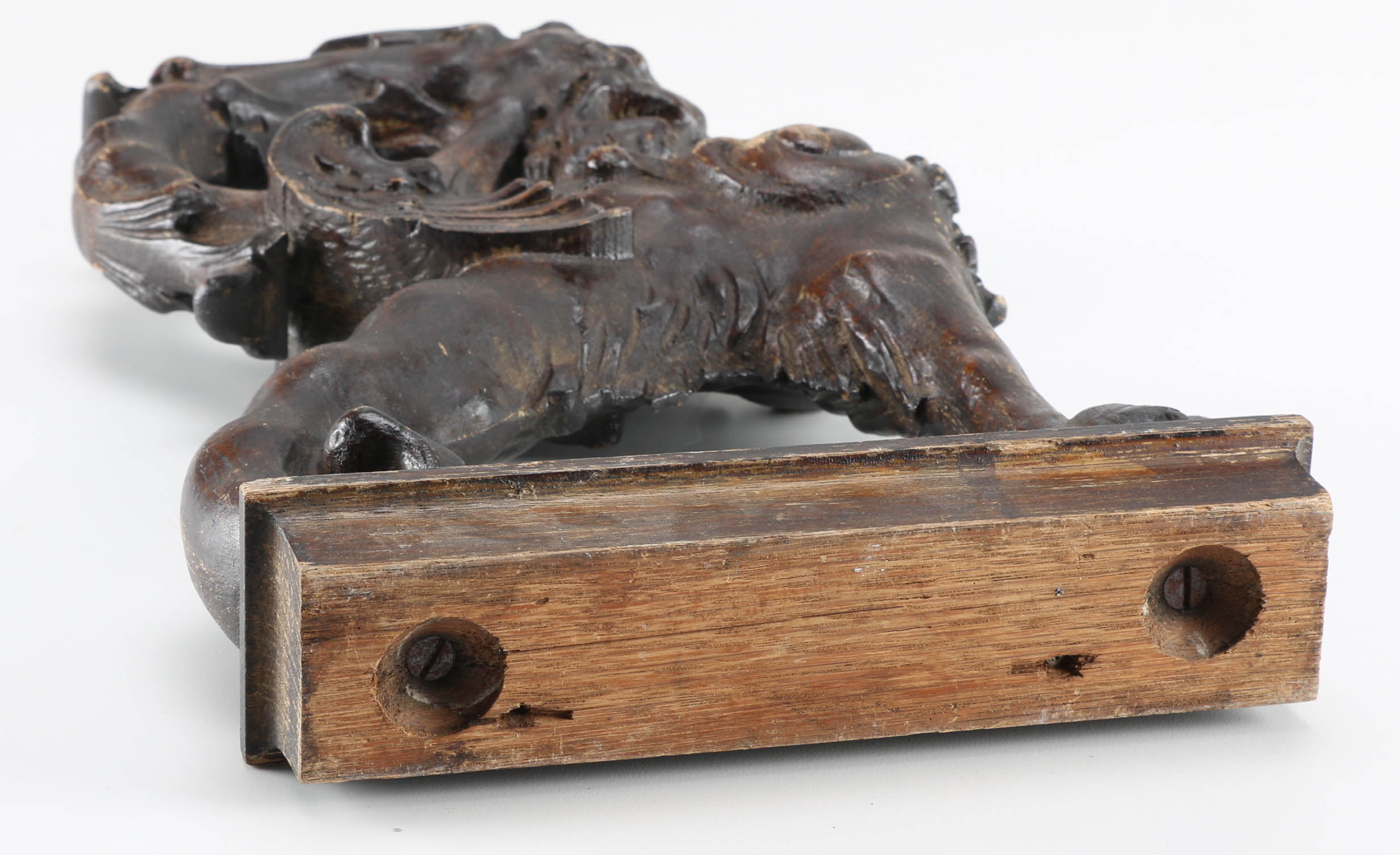 Early 20th Century Carved Winged Lion Table Base