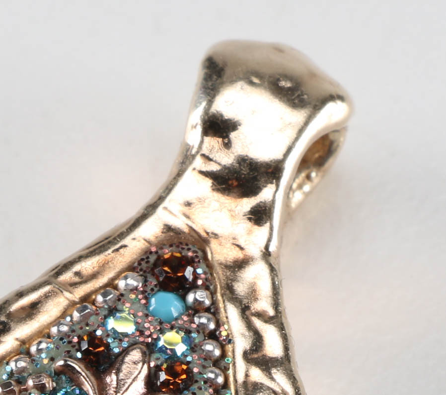 Vermeil and Synthetic Opal Pendant