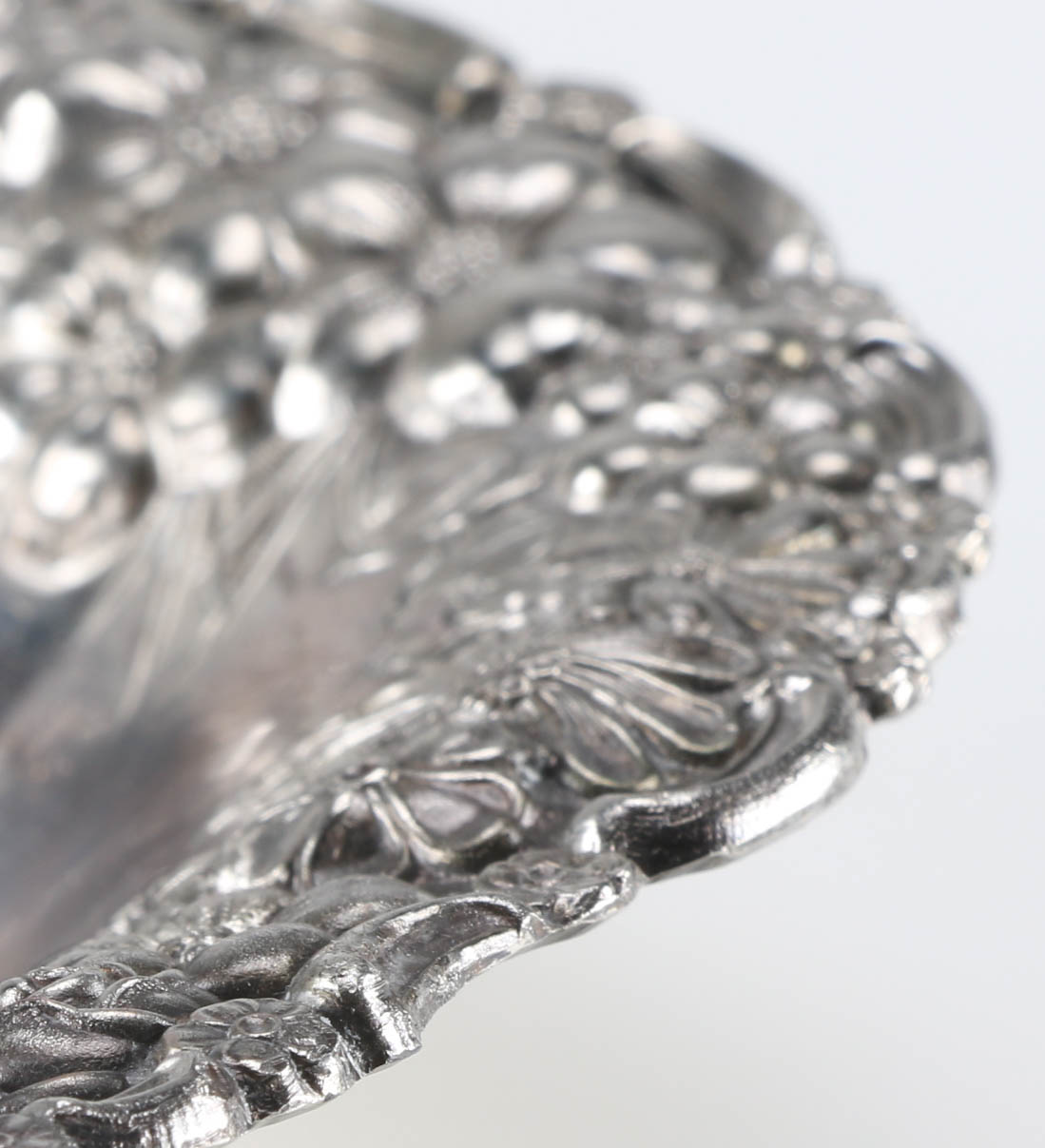 Repoussé Silver Plated Serving Dish