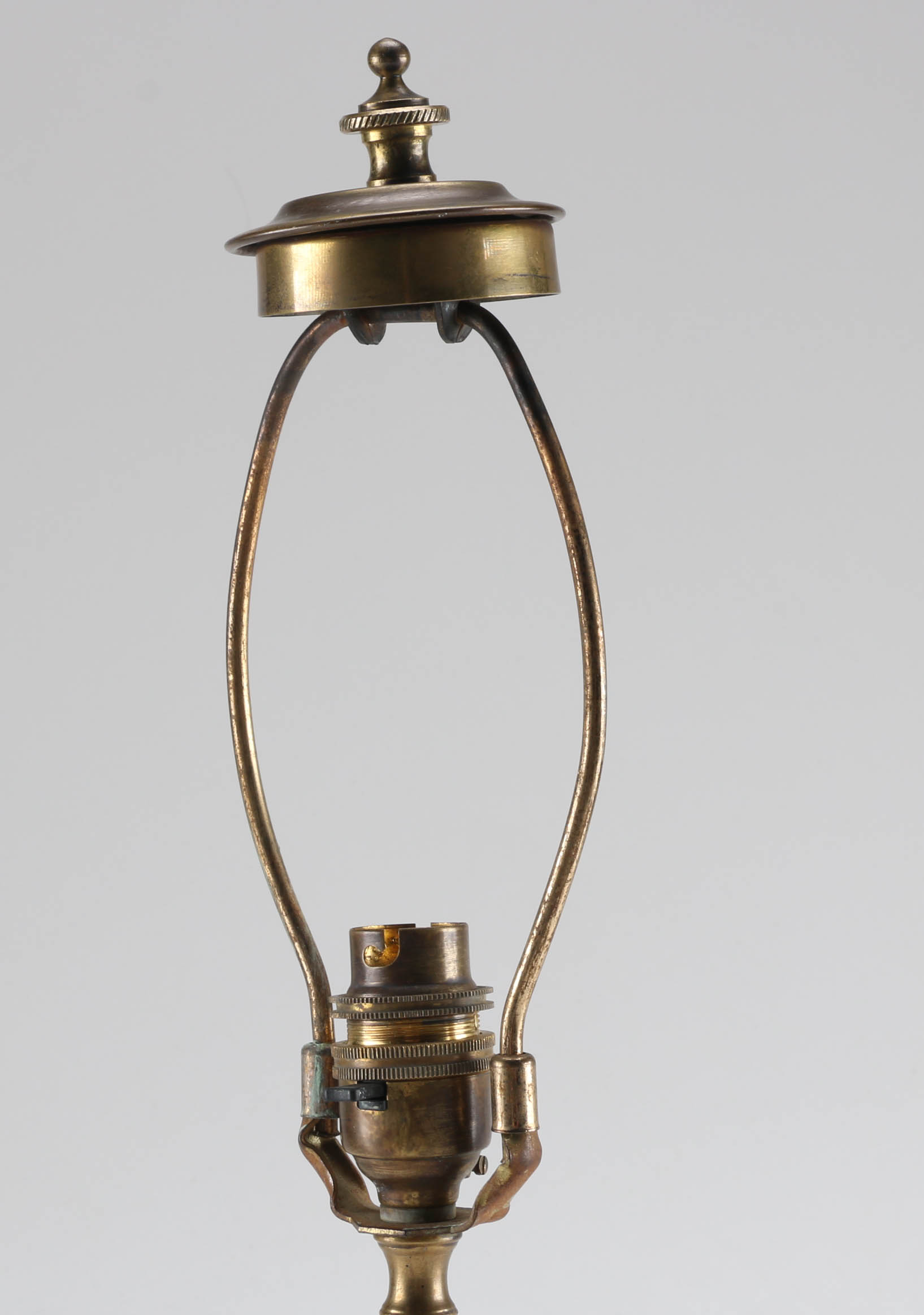 Mid-Century Brass Corded Table Lamp