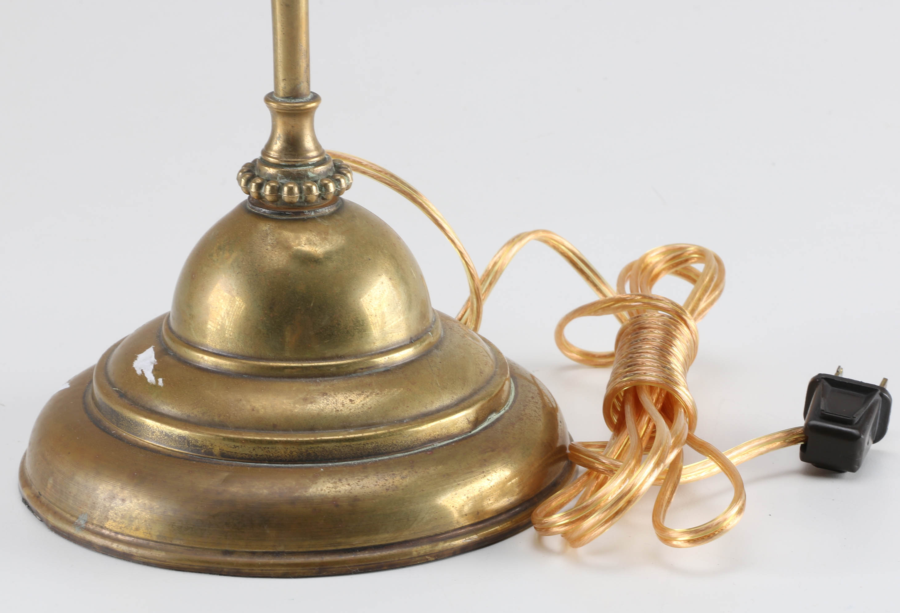 Mid-Century Brass Corded Table Lamp