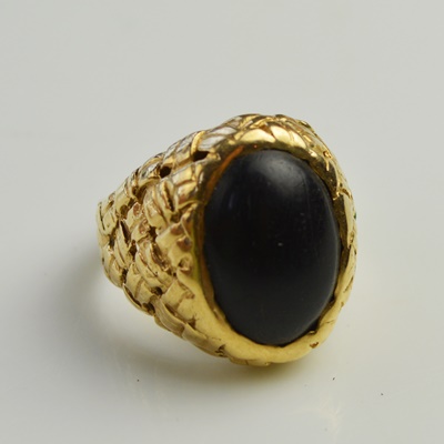 14K Yellow Gold Horn Ring