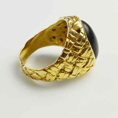 14K Yellow Gold Horn Ring