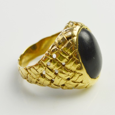 14K Yellow Gold Horn Ring