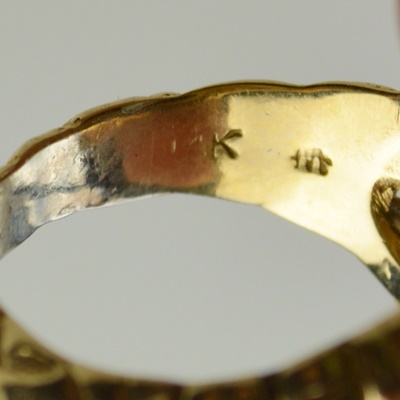 14K Yellow Gold Horn Ring